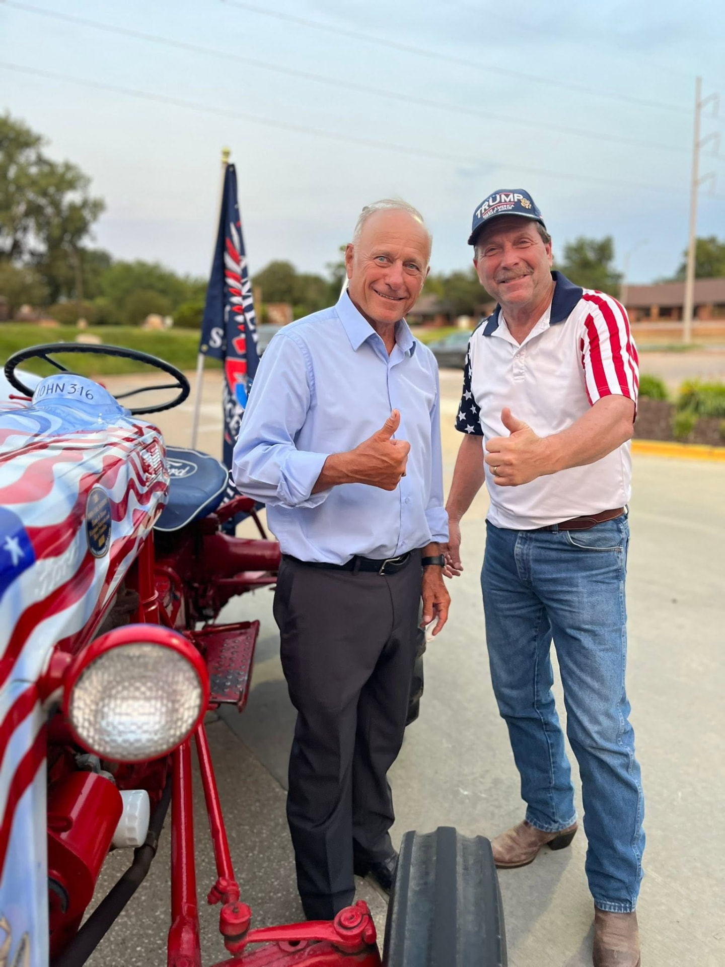 MAGA Nation Iowa members with Congressman Steve King at a local event
